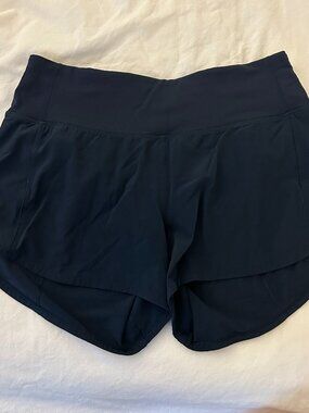 lululemon Speed Up Mid-Rise Shorts 4" Navy Size 4